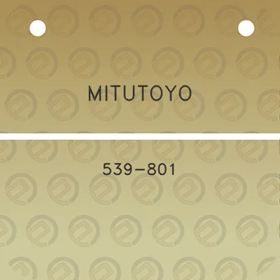 mitutoyo-539-801