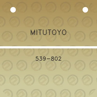 mitutoyo-539-802