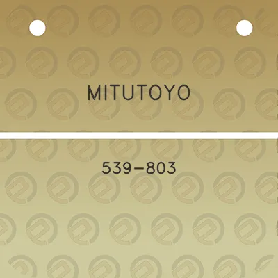 mitutoyo-539-803