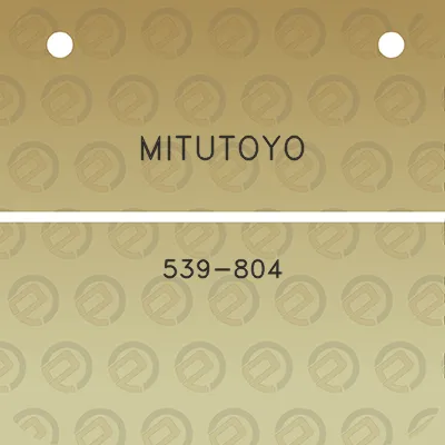 mitutoyo-539-804