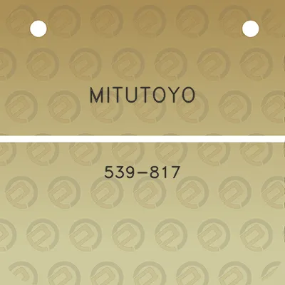 mitutoyo-539-817