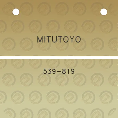 mitutoyo-539-819