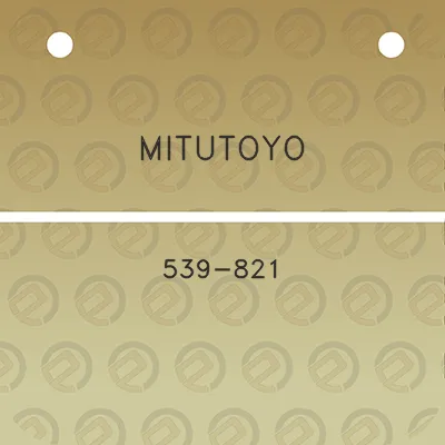 mitutoyo-539-821