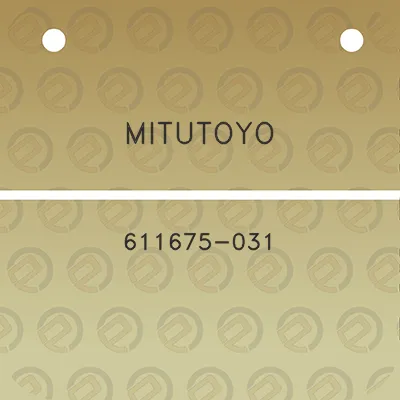 mitutoyo-611675-031