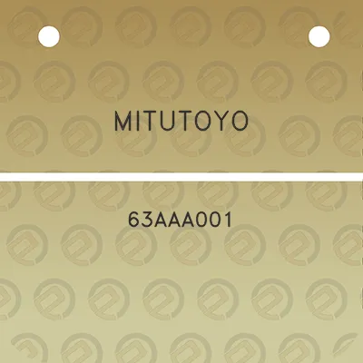 mitutoyo-63aaa001