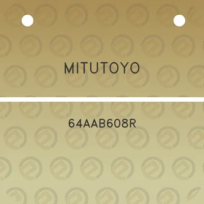 mitutoyo-64aab608r