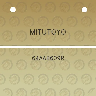 mitutoyo-64aab609r