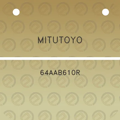 mitutoyo-64aab610r