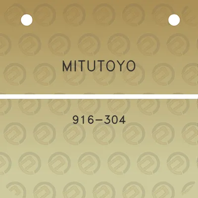 mitutoyo-916-304