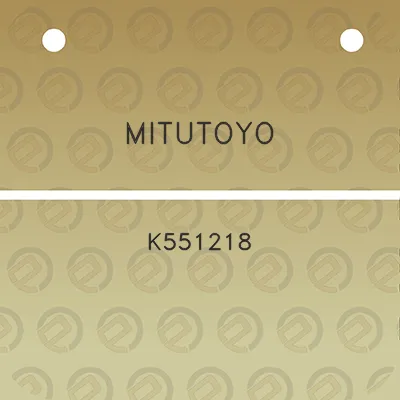 mitutoyo-k551218