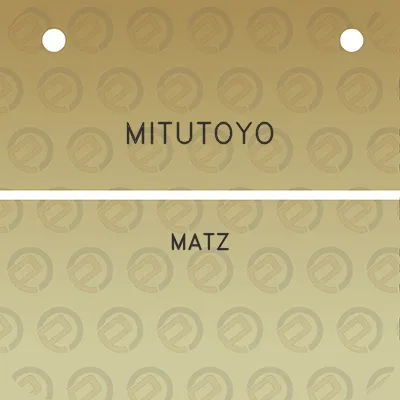 mitutoyo-matz