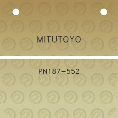 mitutoyo-pn187-552