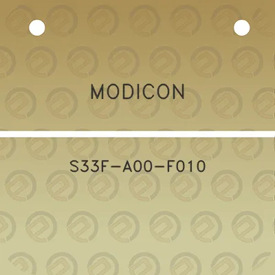 modicon-s33f-a00-f010