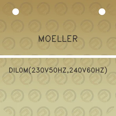 moeller-dil0m230v50hz240v60hz