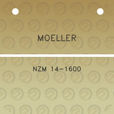 moeller-nzm-14-1600