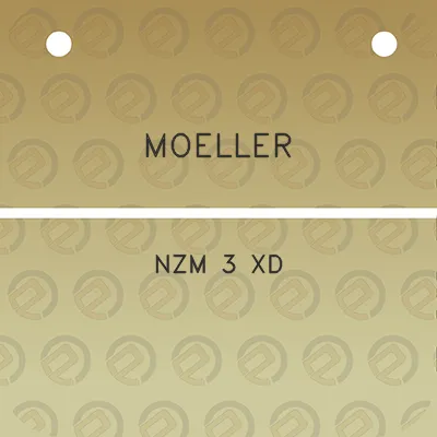 moeller-nzm-3-xd