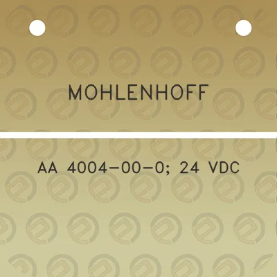 mohlenhoff-aa-4004-00-0-24-vdc