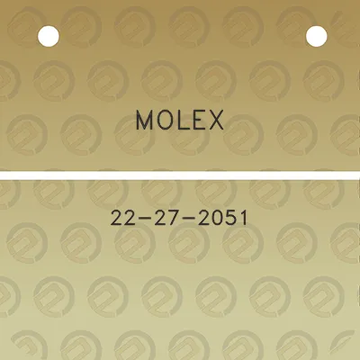 molex-22-27-2051