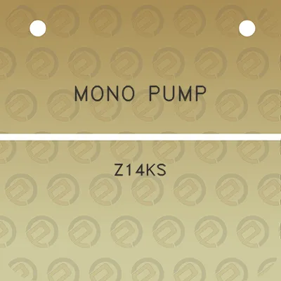 mono-pump-z14ks