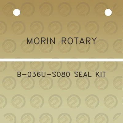 morin-rotary-b-036u-s080-seal-kit