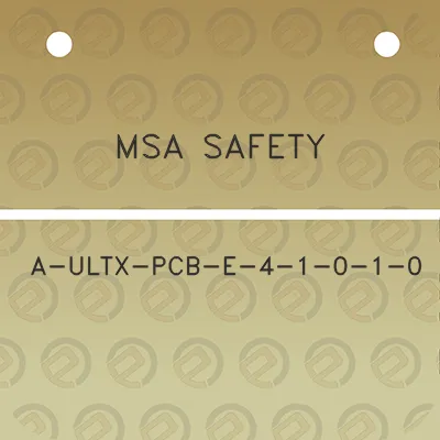 msa-safety-a-ultx-pcb-e-4-1-0-1-0