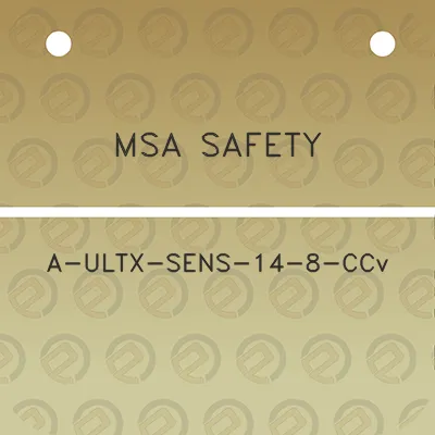 msa-safety-a-ultx-sens-14-8-ccv