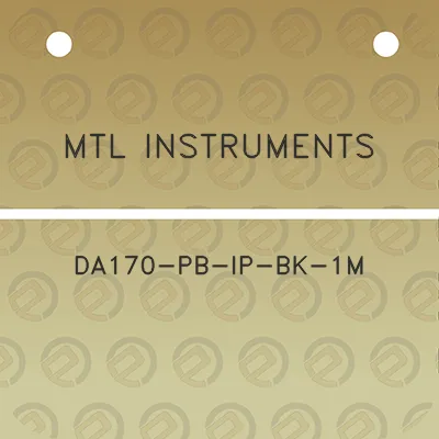 mtl-instruments-da170-pb-ip-bk-1m