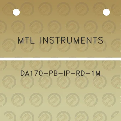 mtl-instruments-da170-pb-ip-rd-1m