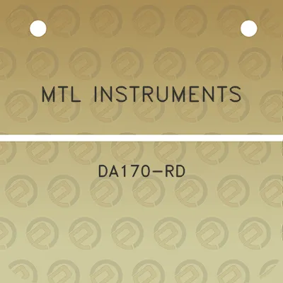 mtl-instruments-da170-rd