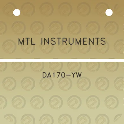 mtl-instruments-da170-yw