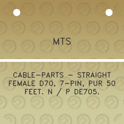 mts-cable-parts-straight-female-d70-7-pin-pur-50-feet-n-p-de705