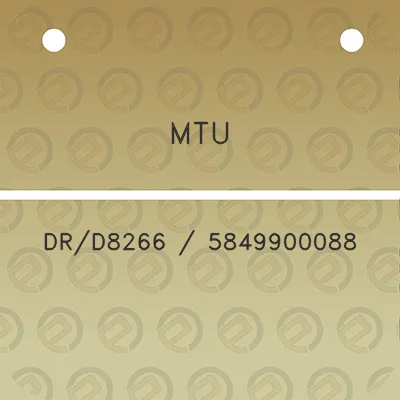 mtu-drd8266-5849900088