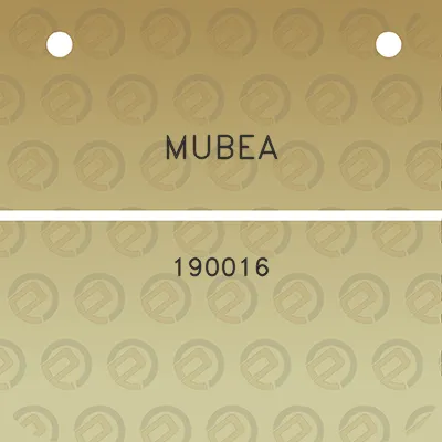 mubea-190016