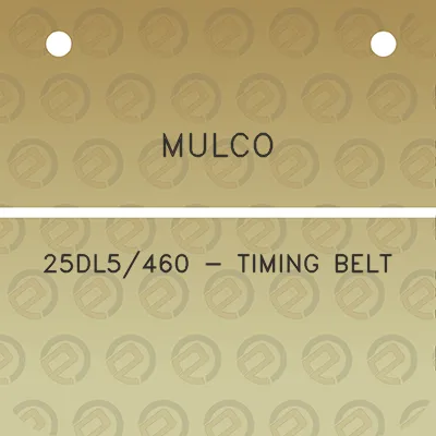 mulco-25dl5460-timing-belt