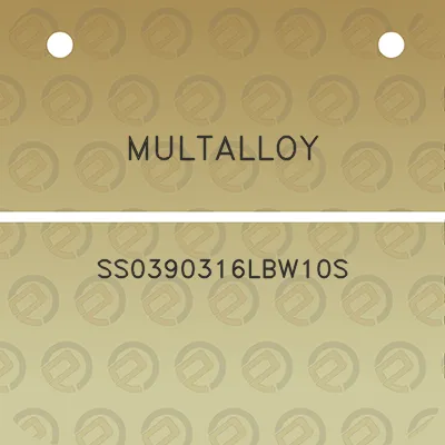 multalloy-ss0390316lbw10s