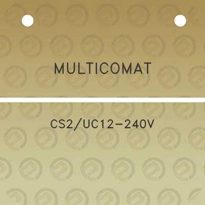 multicomat-cs2uc12-240v