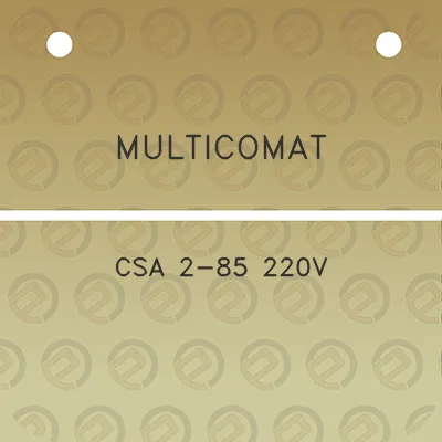 multicomat-csa-2-85-220v