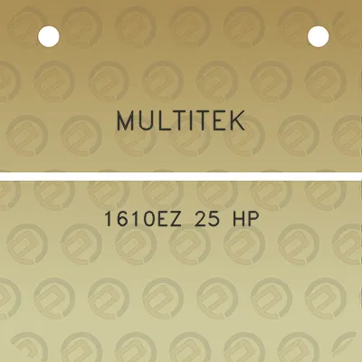 multitek-1610ez-25-hp