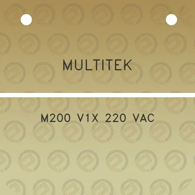 multitek-m200-v1x-220-vac