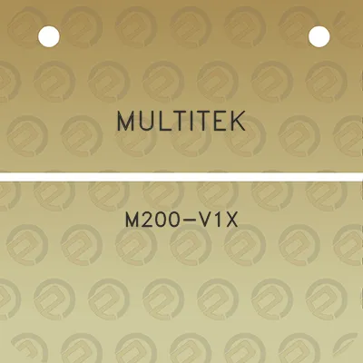 multitek-m200-v1x