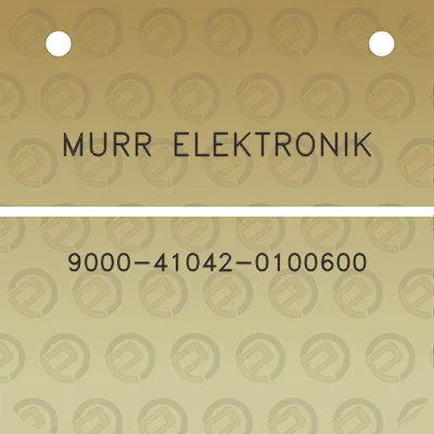 murr-elektronik-9000-41042-0100600