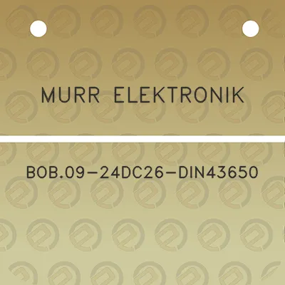 murr-elektronik-bob09-24dc26-din43650