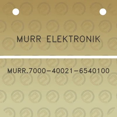 murr-elektronik-murr7000-40021-6540100