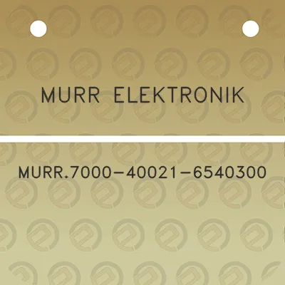 murr-elektronik-murr7000-40021-6540300