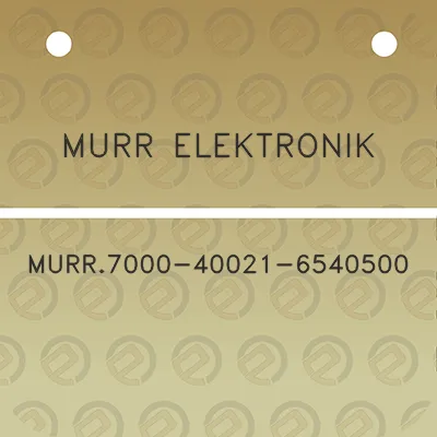 murr-elektronik-murr7000-40021-6540500