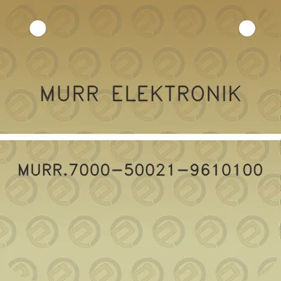 murr-elektronik-murr7000-50021-9610100