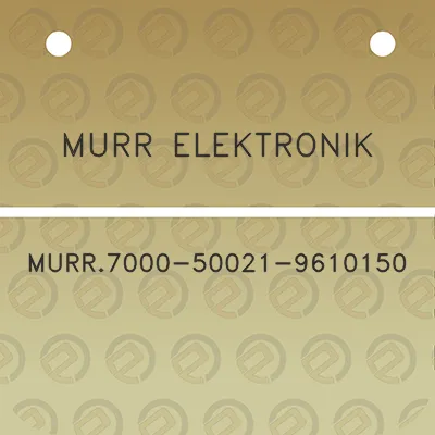 murr-elektronik-murr7000-50021-9610150