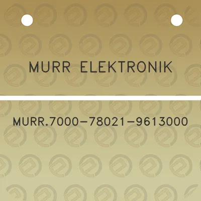 murr-elektronik-murr7000-78021-9613000