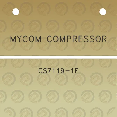 mycom-compressor-cs7119-1f