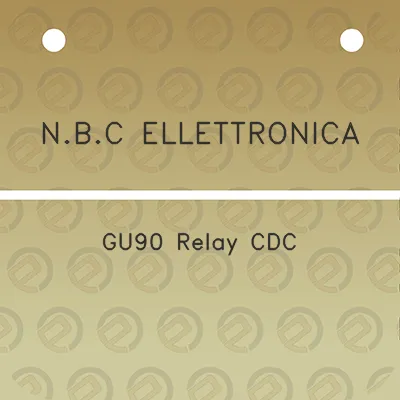 nbc-ellettronica-gu90-relay-cdc